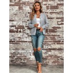  Pointelle Knit Raglan Sleeve Cardigan Without Cami Top