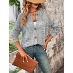  Pointelle Knit Raglan Sleeve Cardigan Without Cami Top