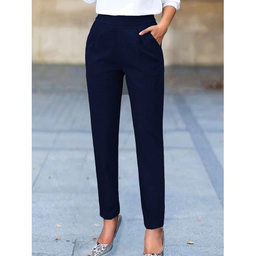 Women s Solid Color Minimalist Casual Pants