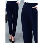 Women s Solid Color Minimalist Casual Pants