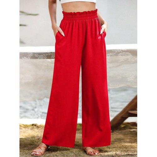  Paperbag Waist Wide Leg Pants