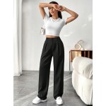  Women s Solid Color Long Pants For Spring And Summer