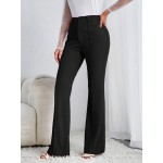  Tall Solid Flare Leg Pants