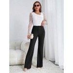  Tall Solid Flare Leg Pants