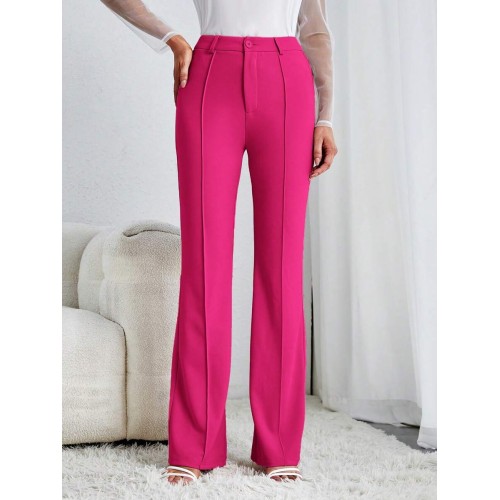  Tall Women s Solid Color High Waist Pants