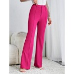  Tall Women s Solid Color High Waist Pants