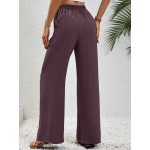  7 9 Length Solid Color Casual Daily Wear Trousers